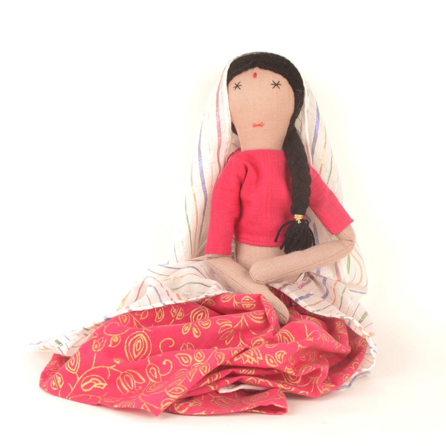 Banno Handcrafted Indian Lehenga Doll