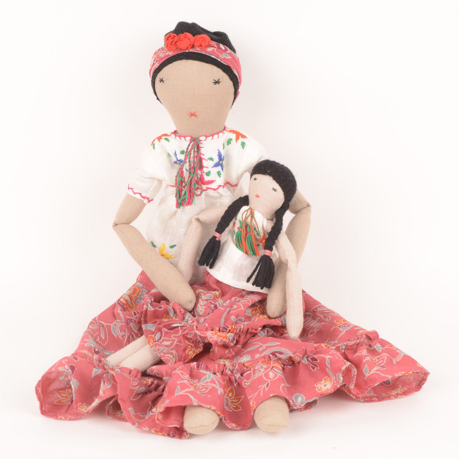 Frida Mom & Mini — Handcrafted Dolls