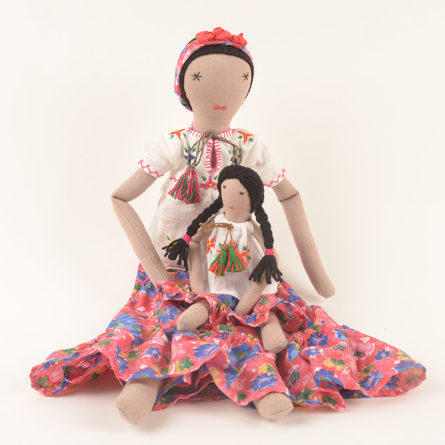 Frida Mom & Mini — Handcrafted Dolls