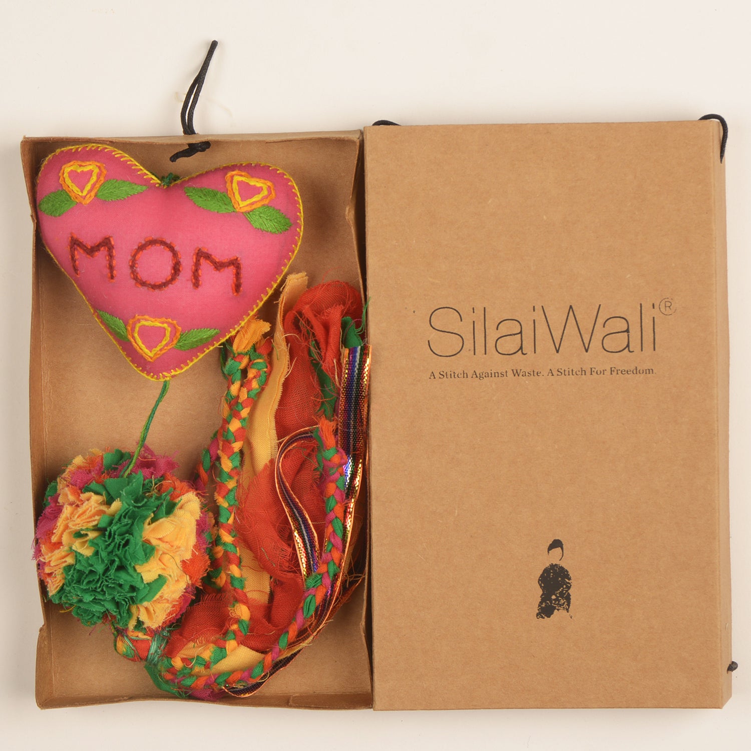 Mom Heart Handmade Ornament by Afghan Refugees