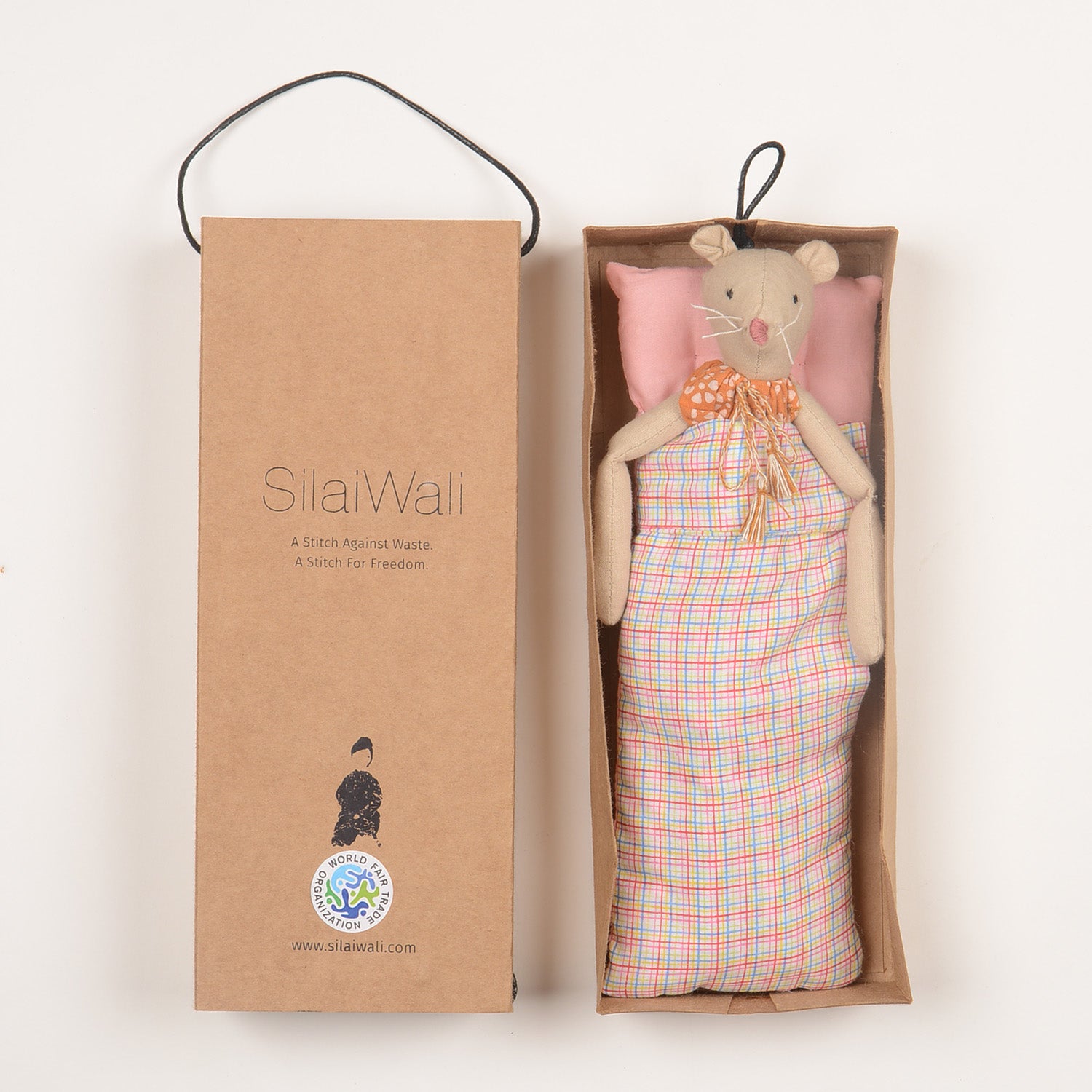 Isla Mini the Mouse — Upcycled Plush Animal