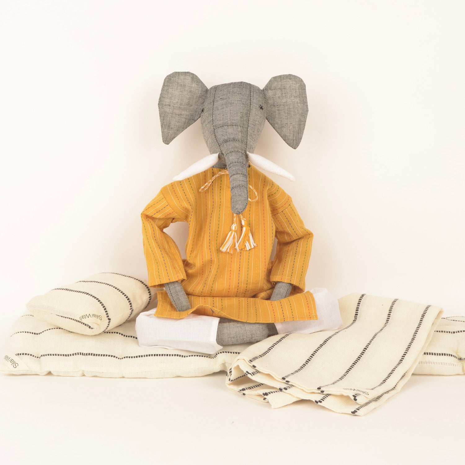 Mumba the Elephant — Upcyced Plush Animal