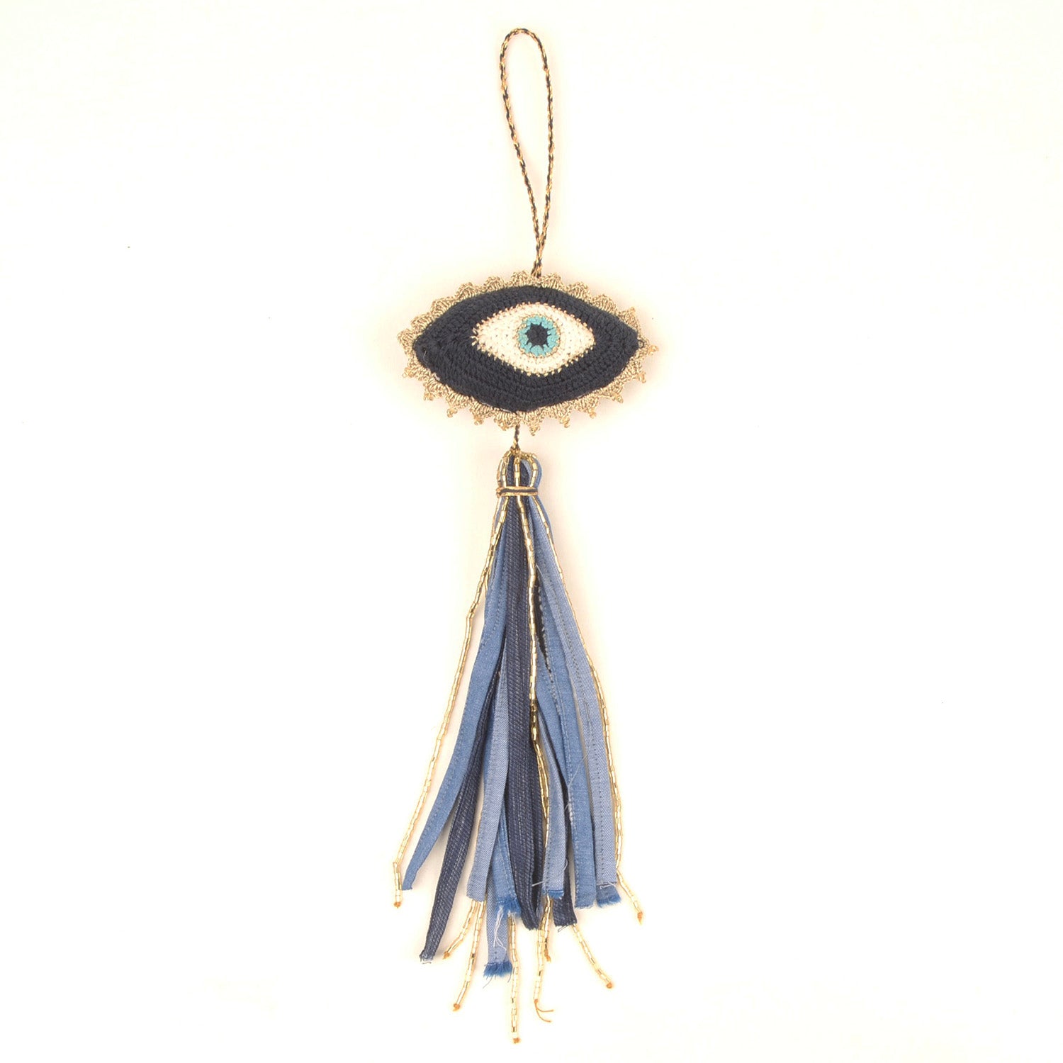 Ankhi Evil Eye Hanging — Hand-Crocheted