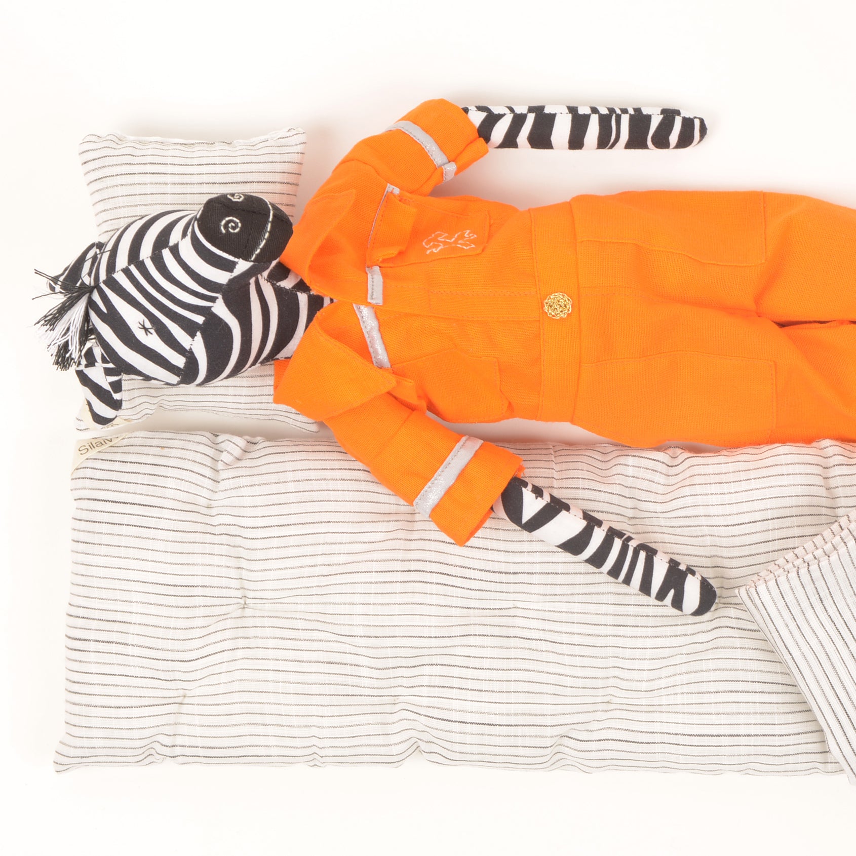 Zuri the Zebra — Upcycled Plush Animal