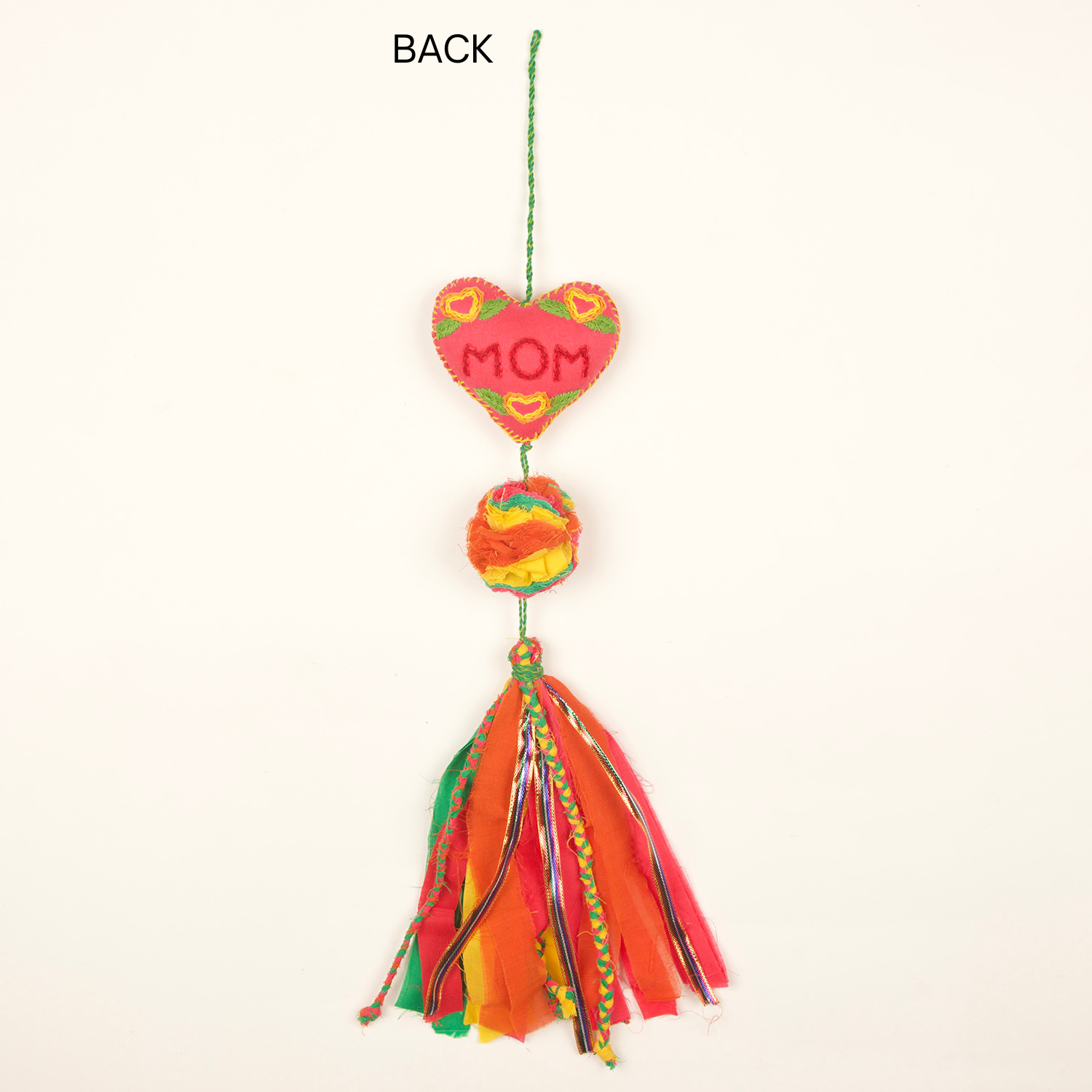 Mom Heart Handmade Ornament by Afghan Refugees