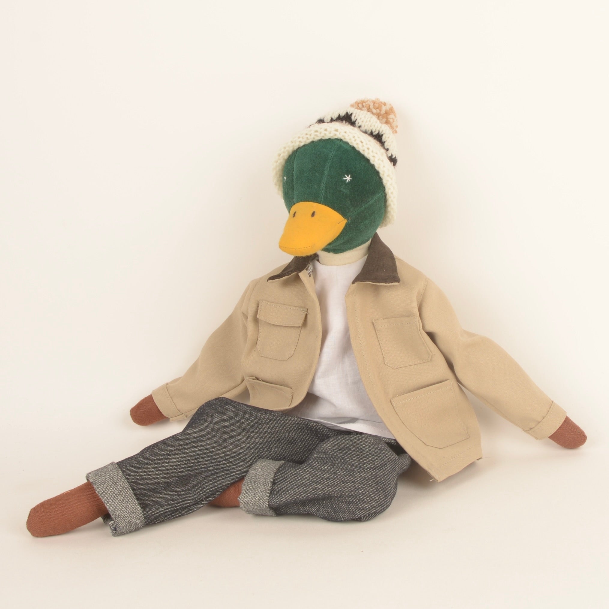 Arthur the duck — Upcycled Plush Animal