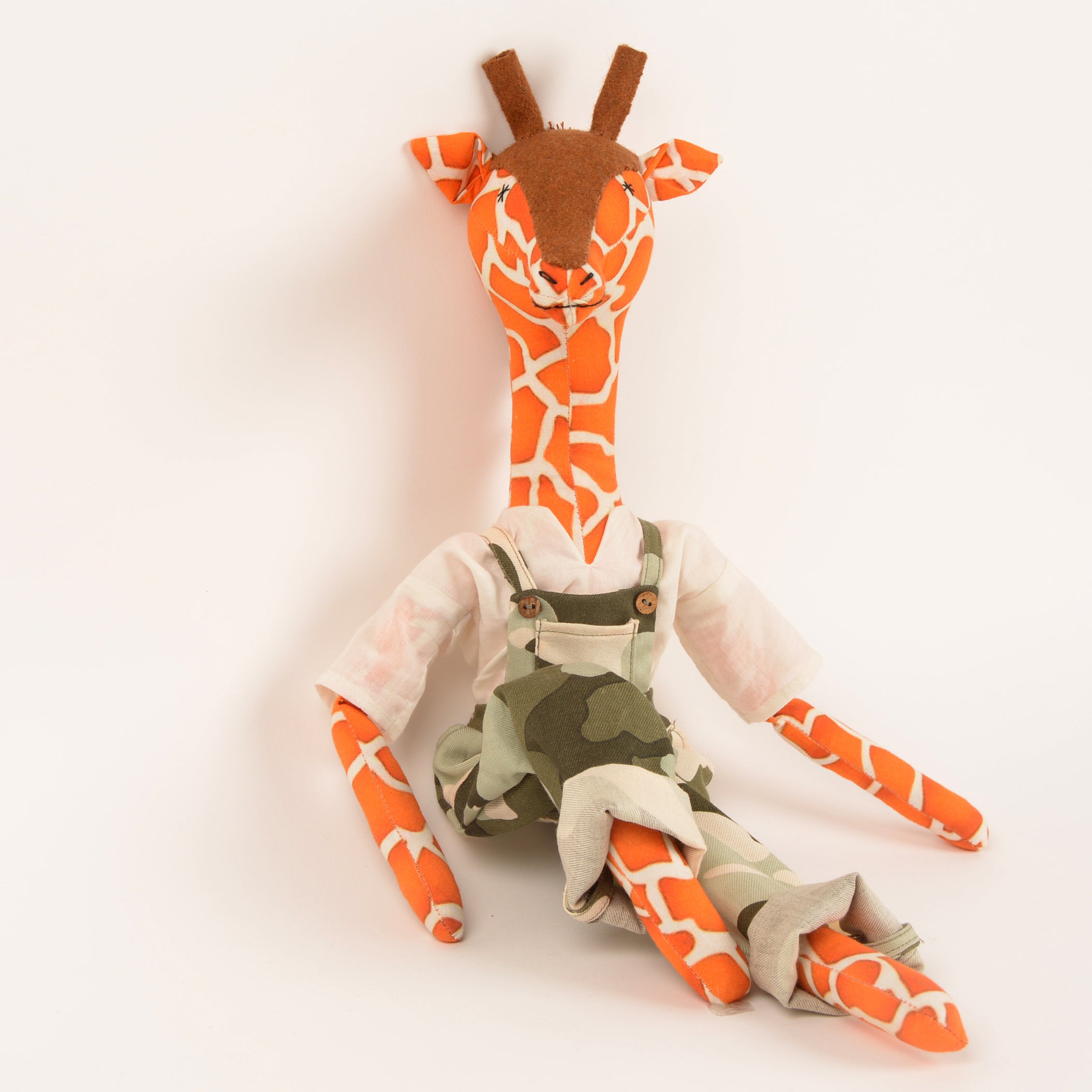 Kira the Giraffe — Upcycled Plush Animal
