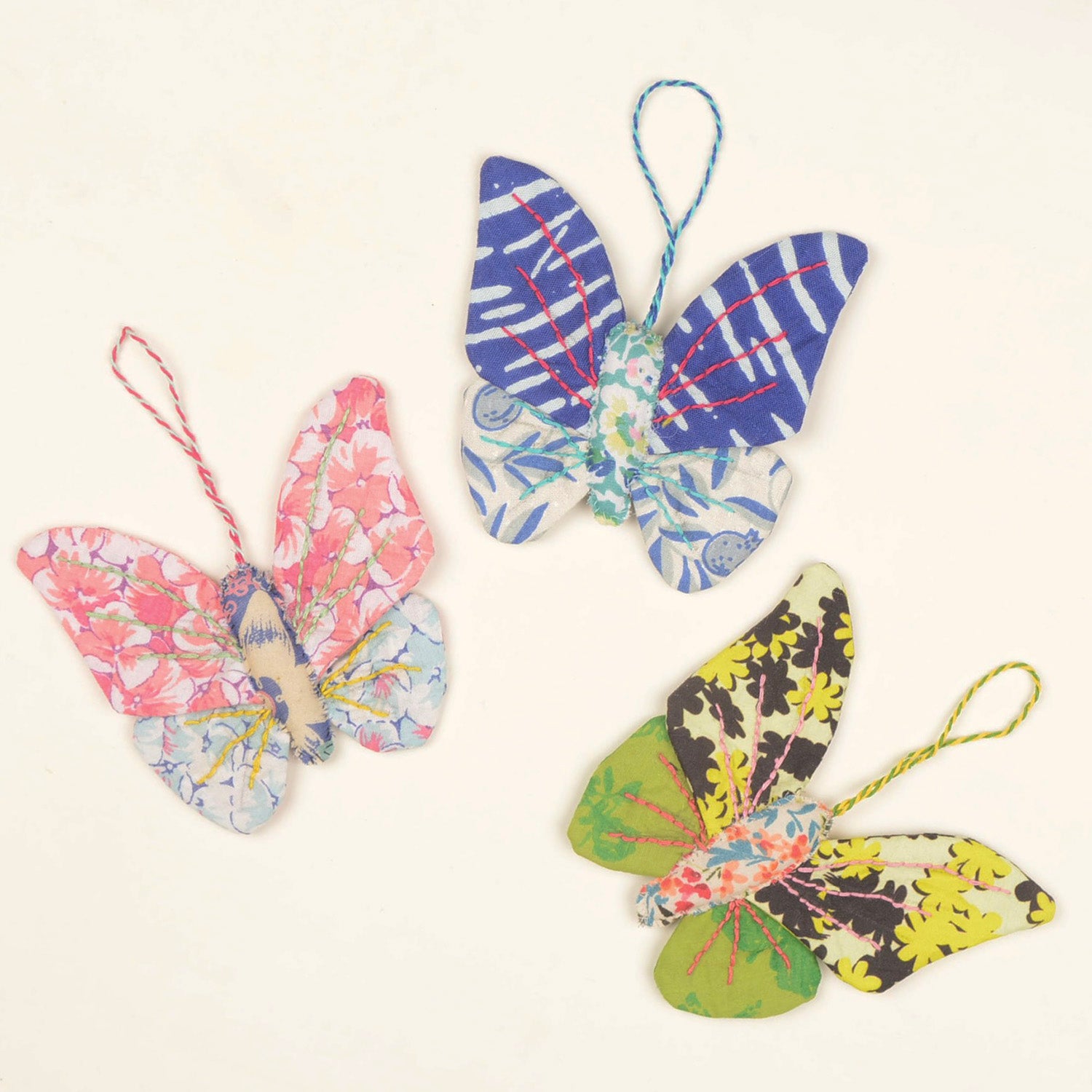 Three little butterflies — Festival Ornament